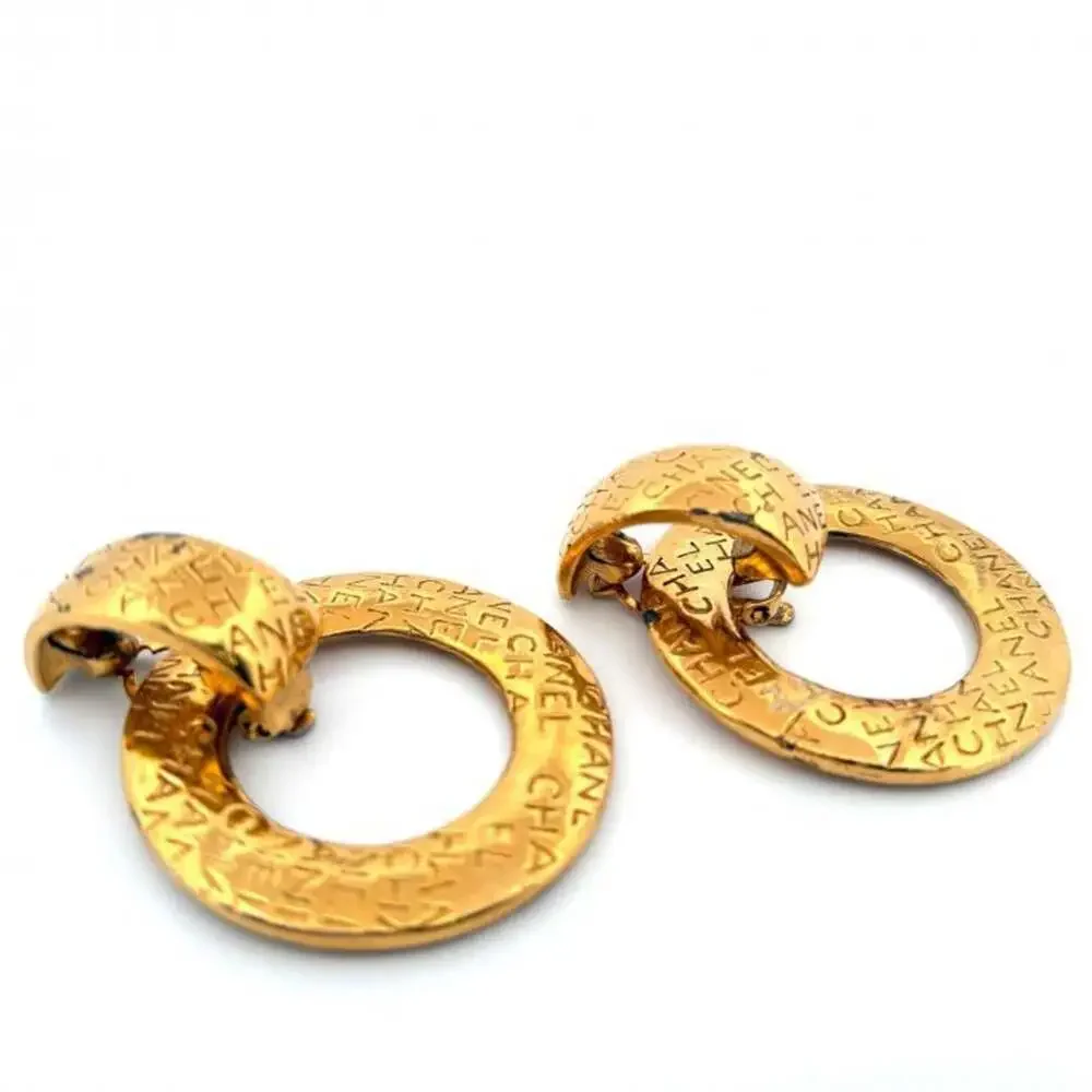 Chanel Vintage Clip-On Earrings Logo #247075C60B